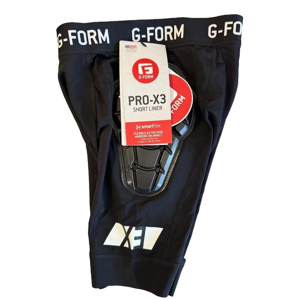 G-FORM Pro-X3 SmartFlex Padded Short Liner Youth/Kids Size L/XL Black Stretch
